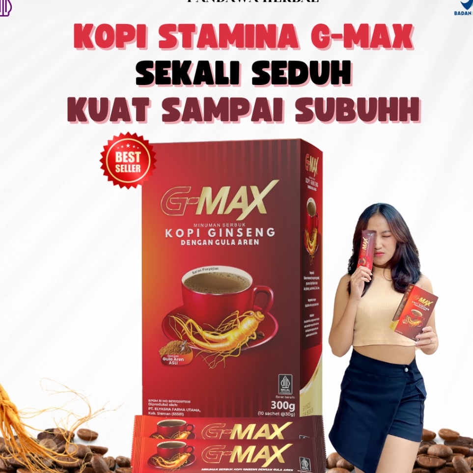 

Super deal KOPI GMAX Minuman Penambah Stamina Pria Dewasa Kuat Tahan Lama Makin Gagah Perkasa Original BPOM