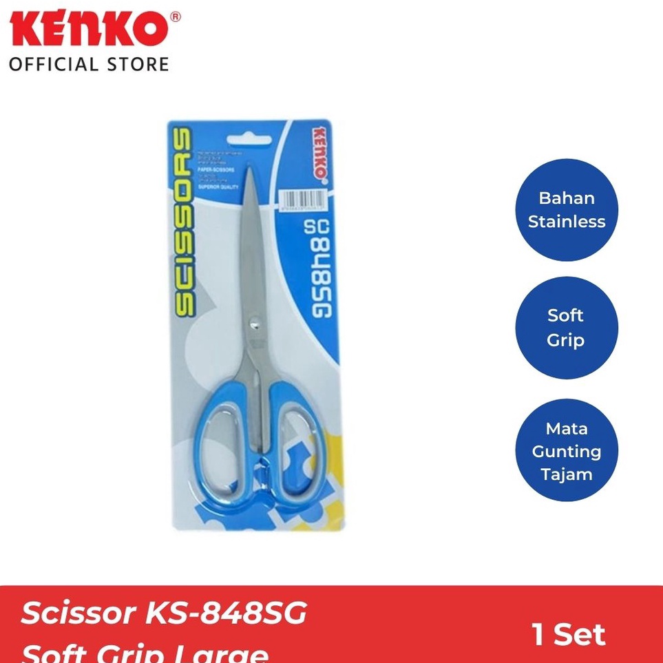 

Hadir Hari Ini Kenko Scissor Gunting Soft Grip Large KS848SG