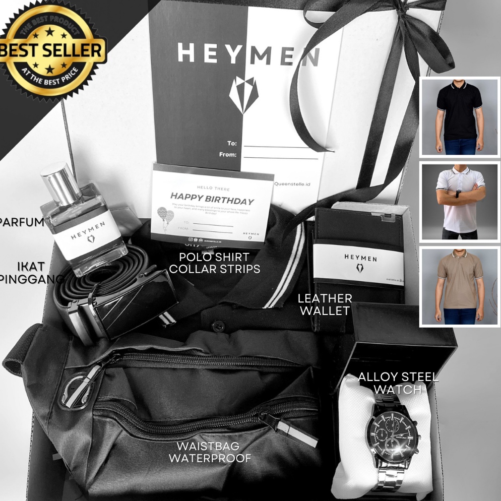 

Khusus hari ini Hampers Cowok Kado Cowo Giftbox Gift Box Ulang Tahun Wisuda Graduation Ultah Birthday Laki Laki Old Money Heymen Queenstelle