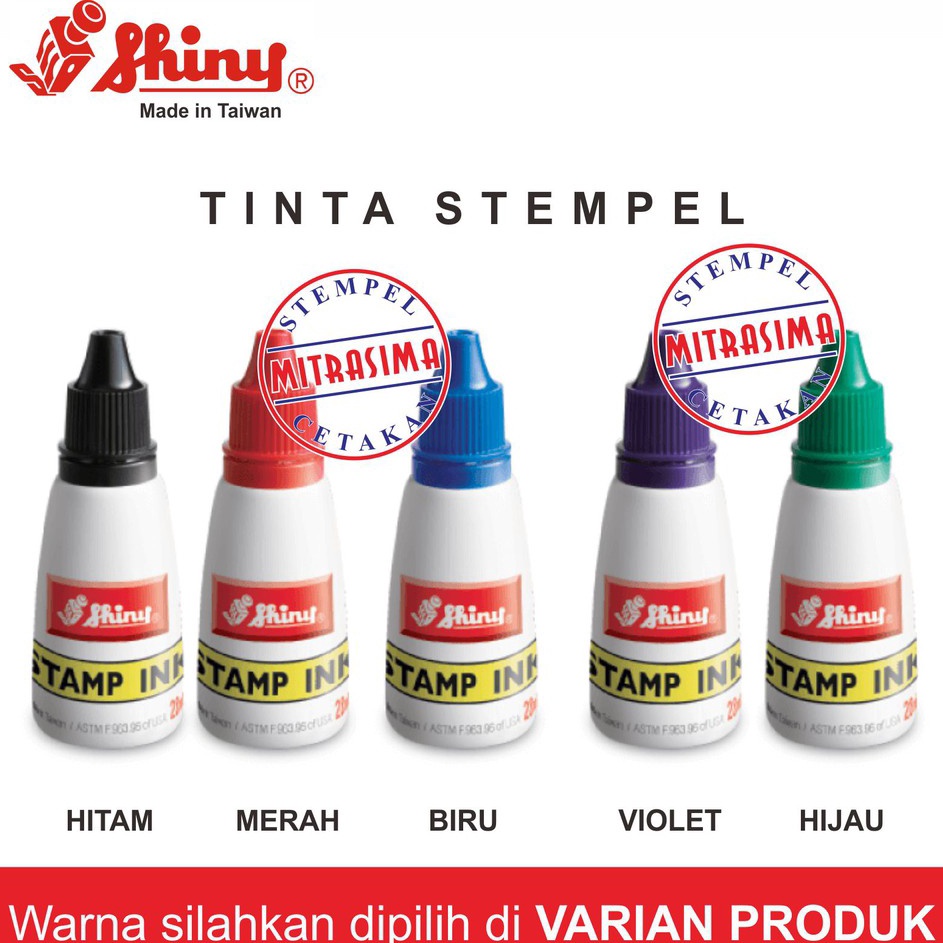 

Dijamin Suka Tinta stempel berkualitas Merk Shiny