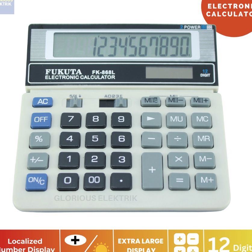 

Kirim Segera Kalkulator Calculator 12 Digit Large Display Dual Power FK868L