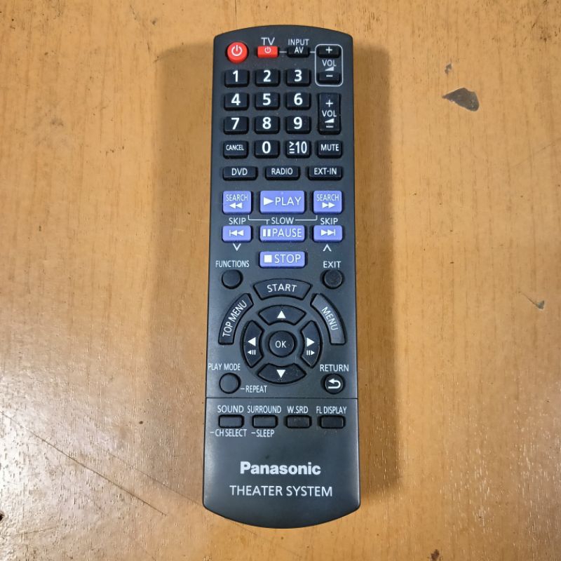 Remote home theater Panasonic bekas normal original