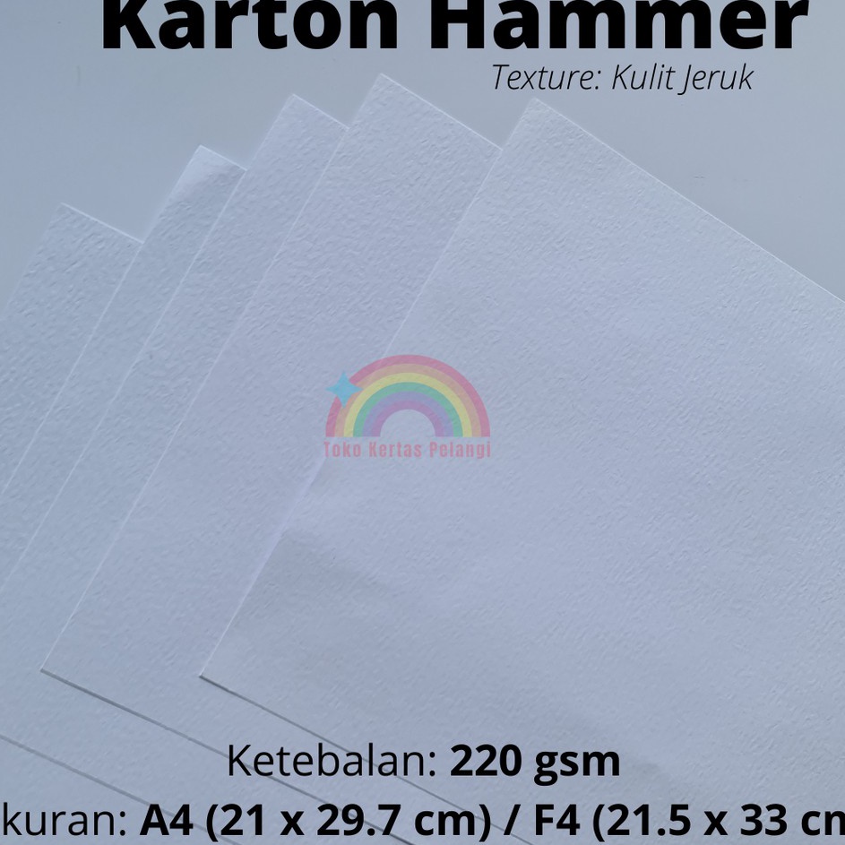 

Diskon Terbaik Karton Hammer tebal 22 gsm isi 5 pcs A4F4