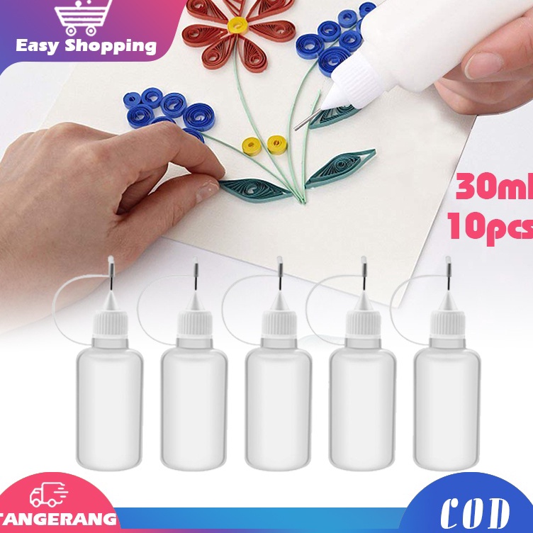 

Pasti Favorit 1pcs Botol Jarum Botol 3ml Botol Aplikator Henna Botol Lem Quilling Scrapbooking Jarum Craft