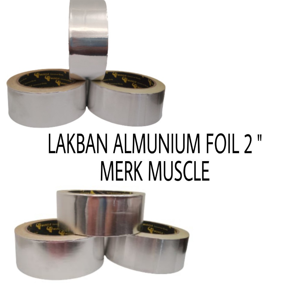 

Lebih Ekonomis 1 ROLL LAKBAN TAHAN 4 MM X 18 METER AIR DAN PANAS ANTI BOCOR ALUMUNIUM FOIL TAPE