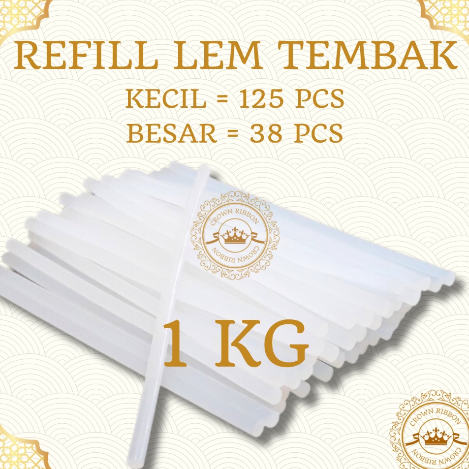 

Buy Now 1 KG isi lem tembak kiloan lem bakar kiloan glue gun refill lem lilin tembak kecil besar 1kg