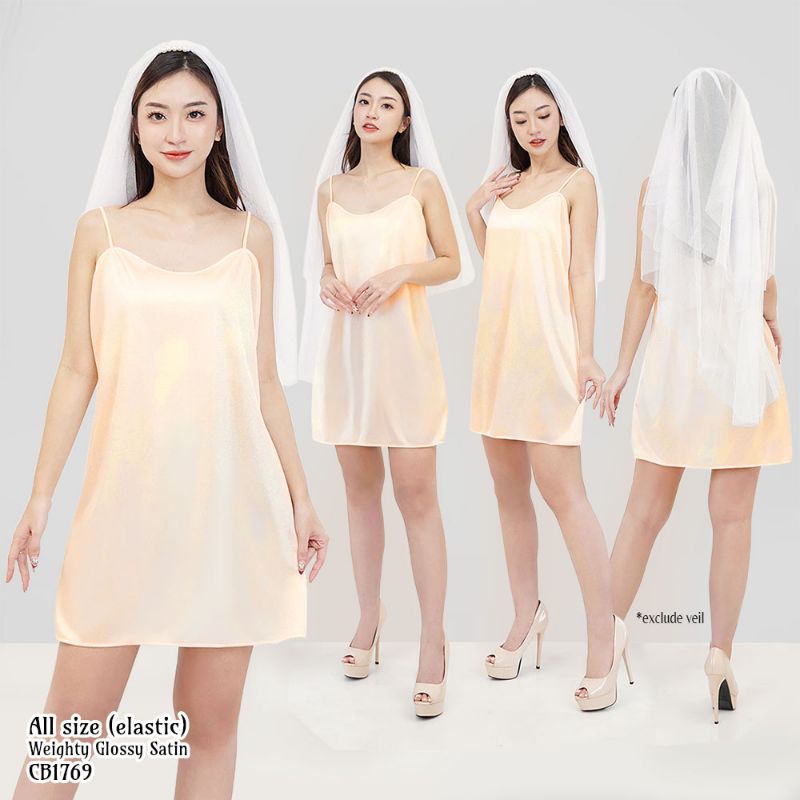 Daster wanita sexy baju tidur pendek satin allsize 1769LCDR