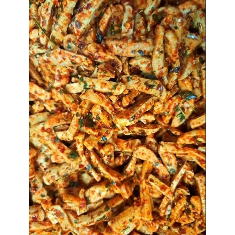 

pink Basreng pedas manis balado daun jeruk kemasan 1kg