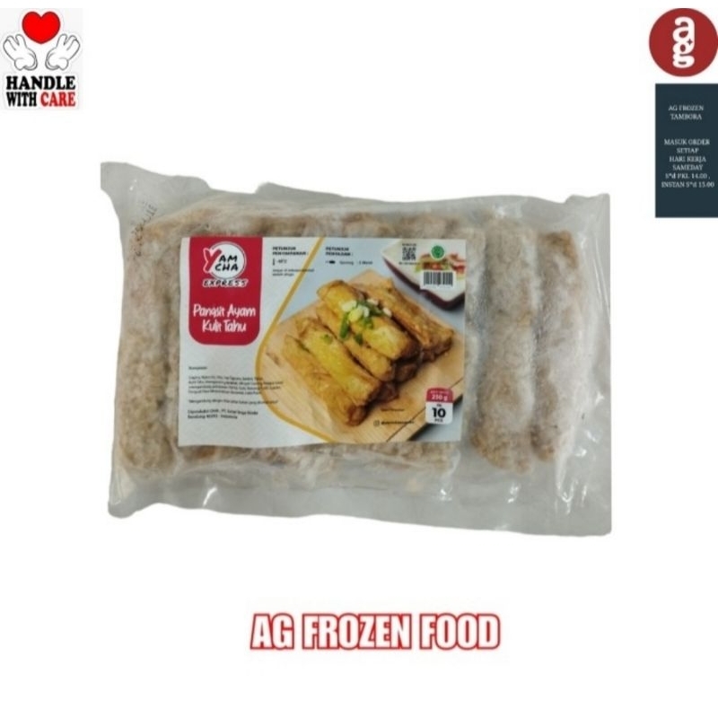 

Yam Cha Pangsit Ayam Kulit Tahu isi 10 pcs