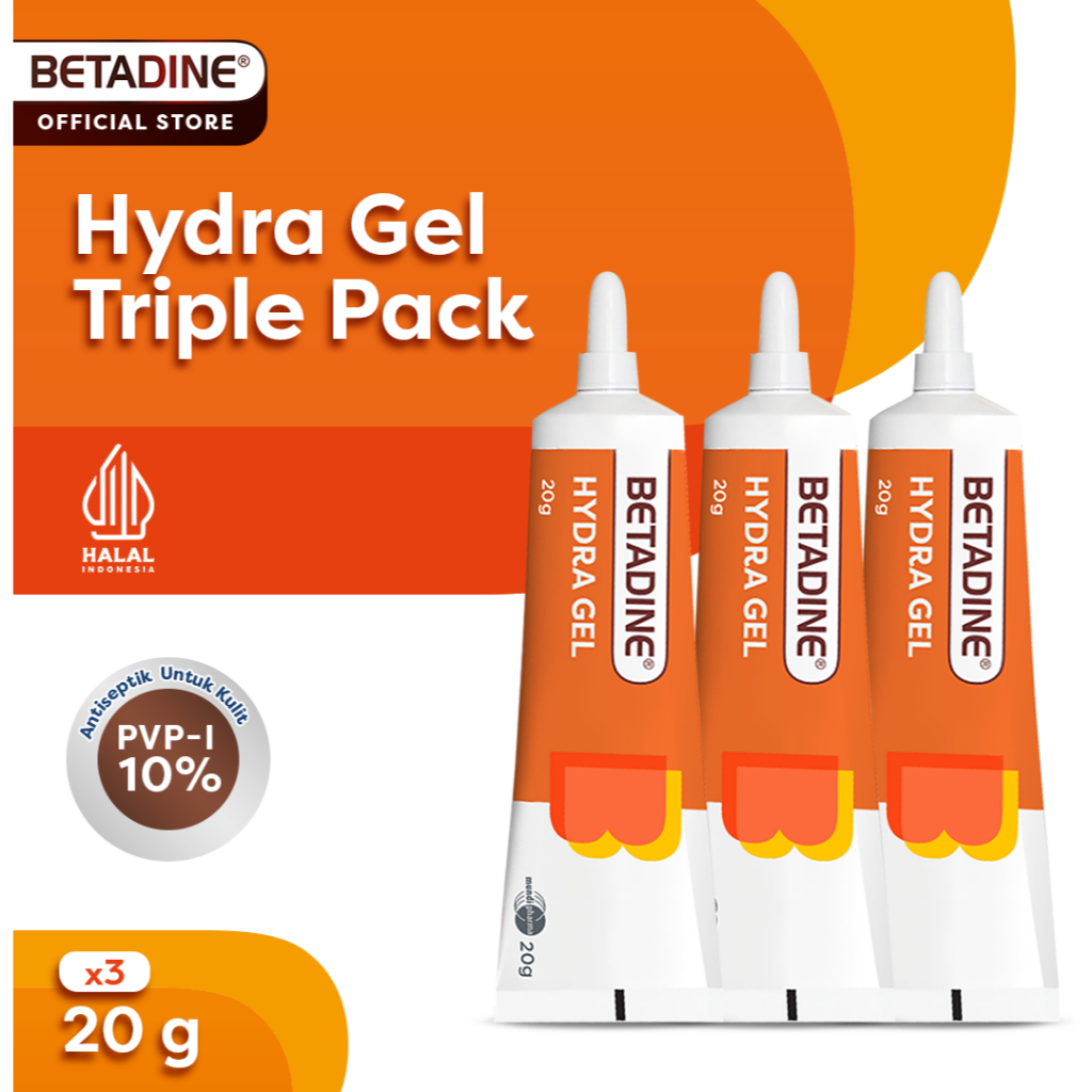 BETADINE Hydra Gel 20 GR - Triple Pack