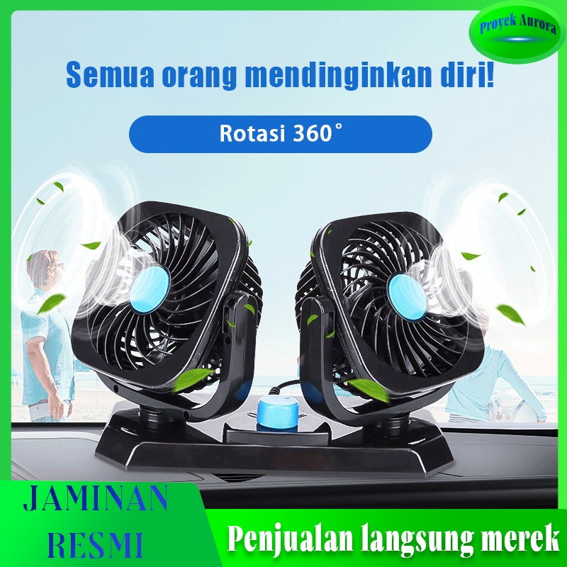 Kipas Mobil Kipas Angin Mobil/Kipas Angin Mobil Double-Headed Fan Aksesoris Mobil Interior/Kipas Ang