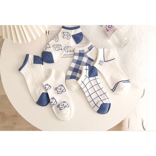 Kaos Kaki Wanita Pria Pendek Kaos Kaki Motif Beruang