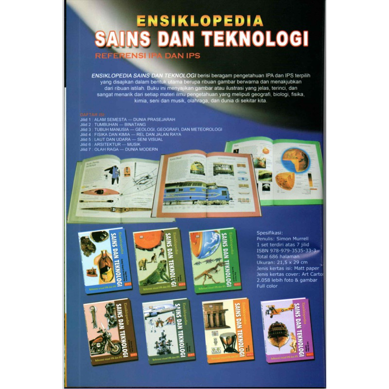 Ensiklopedia Sains dan Teknologi Referensi IPA dan IPS