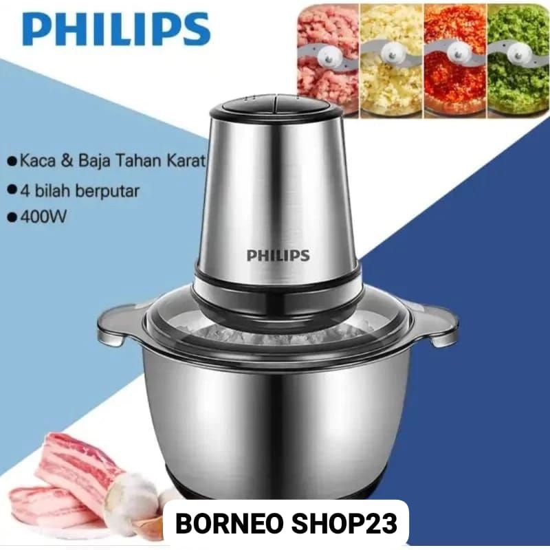 COD CHOPPER PHILIPS BLENDER PENGGILING DAGING SERBAGUNA FOOD FROSESOR 2L