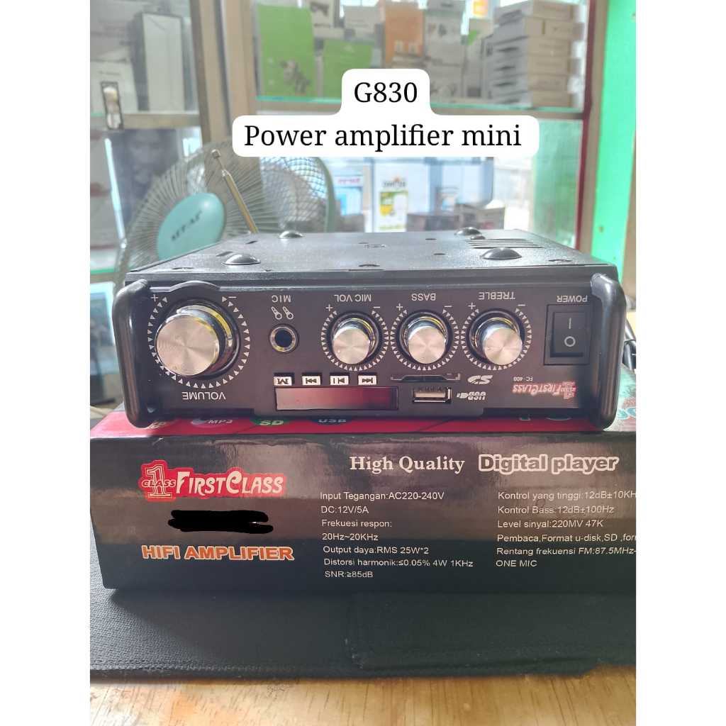 G830 ORIGINAL POWER AMPLIFIER KARAOKE VOKAL AUDIO MINI AMPLI BLUETOOTH EQUALIZER MIXER BLUETOTPLAYER