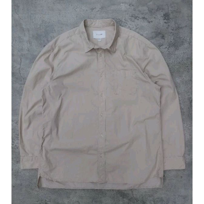 Kemeja outer nilon second | nylon shirt | kemeja basic polos pria | slow
