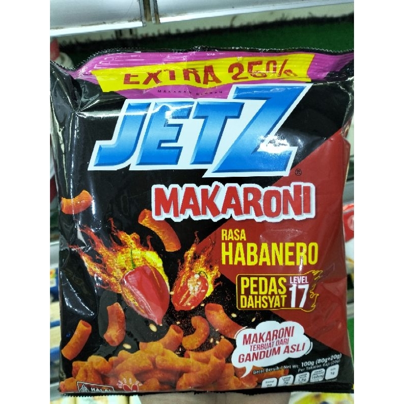 

Jetz Makaroni Rasa Habanero Level 17 100gr