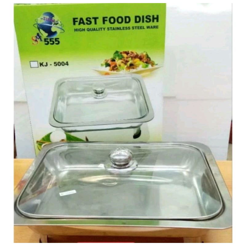 ⭐⭐⭐⭐⭐ Tempat prasmanan fast food dish segi stenlis