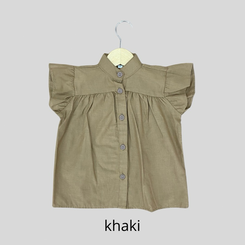 JME Kids - Aryani Blouse Lengan Pendek Bahan Katun Untuk Anak Perempuan Usia 6bln-10th