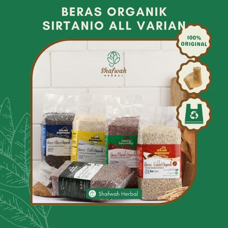 

BERAS ORGANIK SIRTANIO / BERAS MERAH ORGANIK / BERAS COKLAT ORGANIK / BERAS HITAM / BERAS SIRTANIO