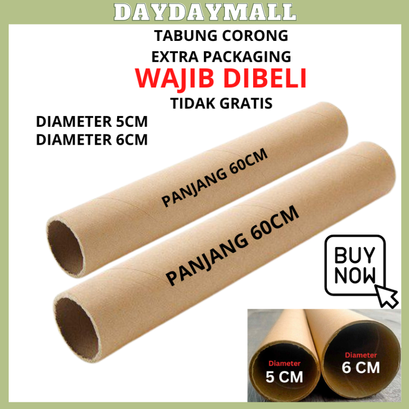 

Corong kardus EXTRA PACKAGING TEBAL / KARDUS untuk packing kertas dan bunga Selongsong KB51