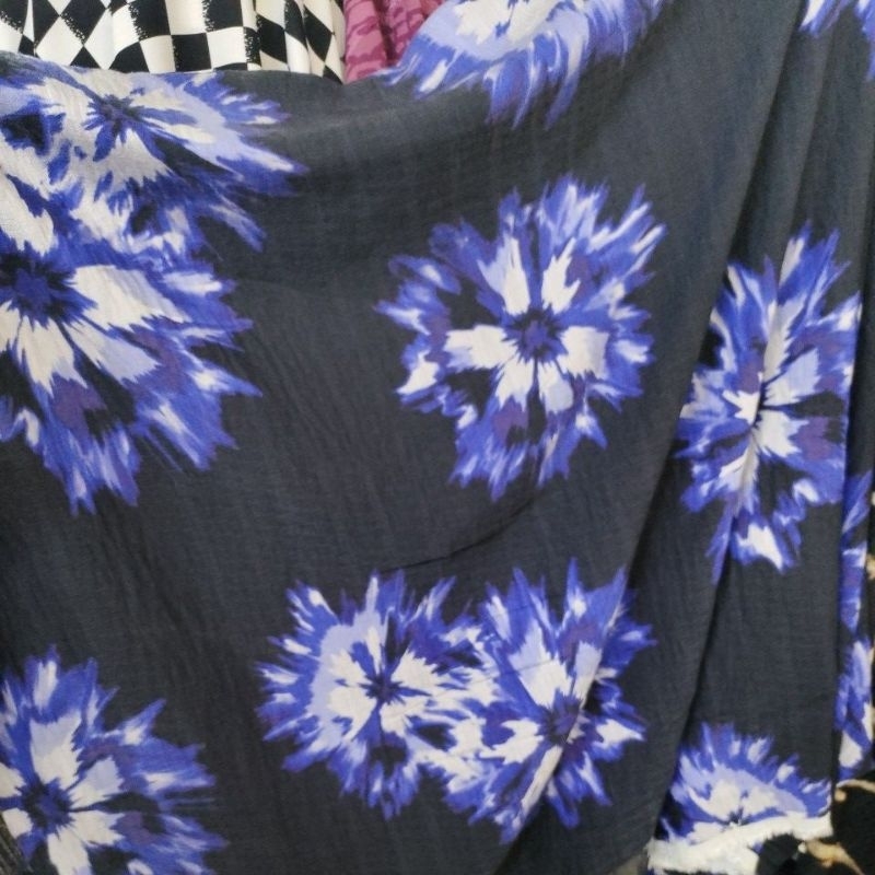 Kain silky motif lq - bahan silki premium - kain silky