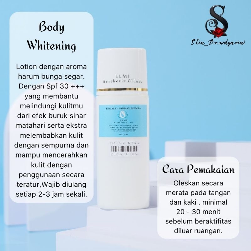 ❤️ELMI❤️BODY WHITENING | BODY LOTION WHITENING INSTAN | HB PAGI DR WIDYA | HB PAGI DR WIDYARINI | LO