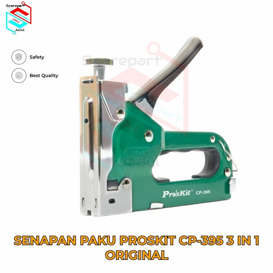 

Stapler Senapan Paku Proskit CP-395 3 IN 1 Pro'skit - Staples Heavy Duty Proskit CP-395 3 IN 1 Gun Hekter Staple Jok Tembak Original