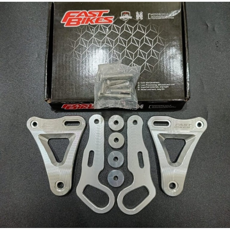 BREKET KUPINGAN LAMPU BULAT MODEL NINJA CNC FAST BIKES UNIVERSAL