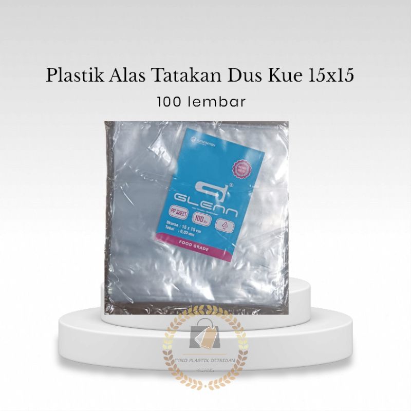 Plastik PP Alas Dus Kue 15x15