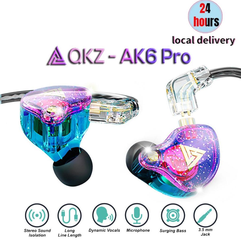 QKZ AK6 Pro Detachable Cable Sport Earphone with Mic AK6