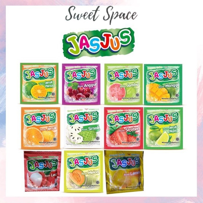 JAS JUS MINUMAN RASA BUAH SERBUK INSTAN ECER 1 SACHET JASJUS ES BLENDER ECERAN ALL VARIAN ANEKA RASA
