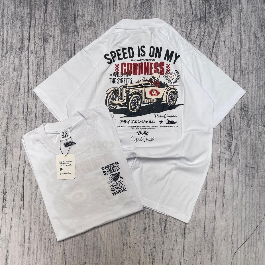 T-SHIRT STREETWEAR VINTAGE PUTIH PRIA & WANITA / KOAS DISTRO ORIGINAL LENGAN PENDEK / BAJU CEWE & CO