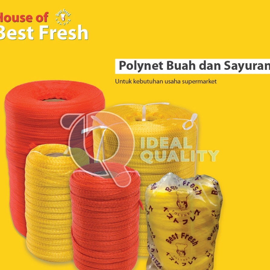 Jaring buah  polynet roll kecil merk best fresh 1m eeo