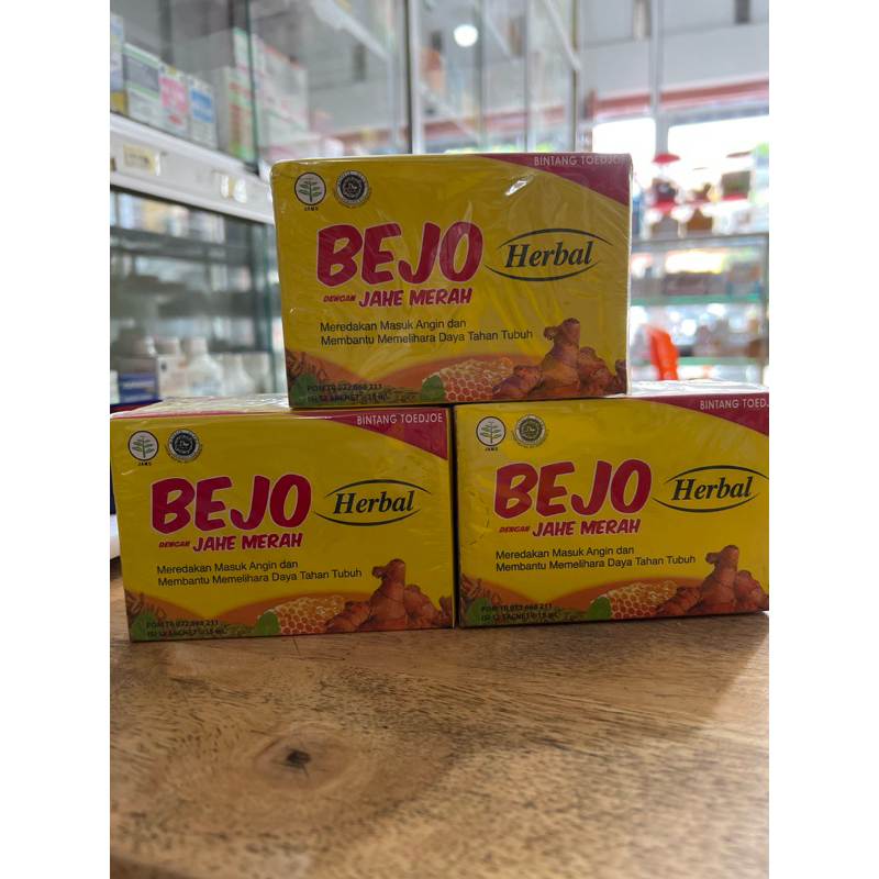 

Bejo Herbal sachet dengan jahe merah