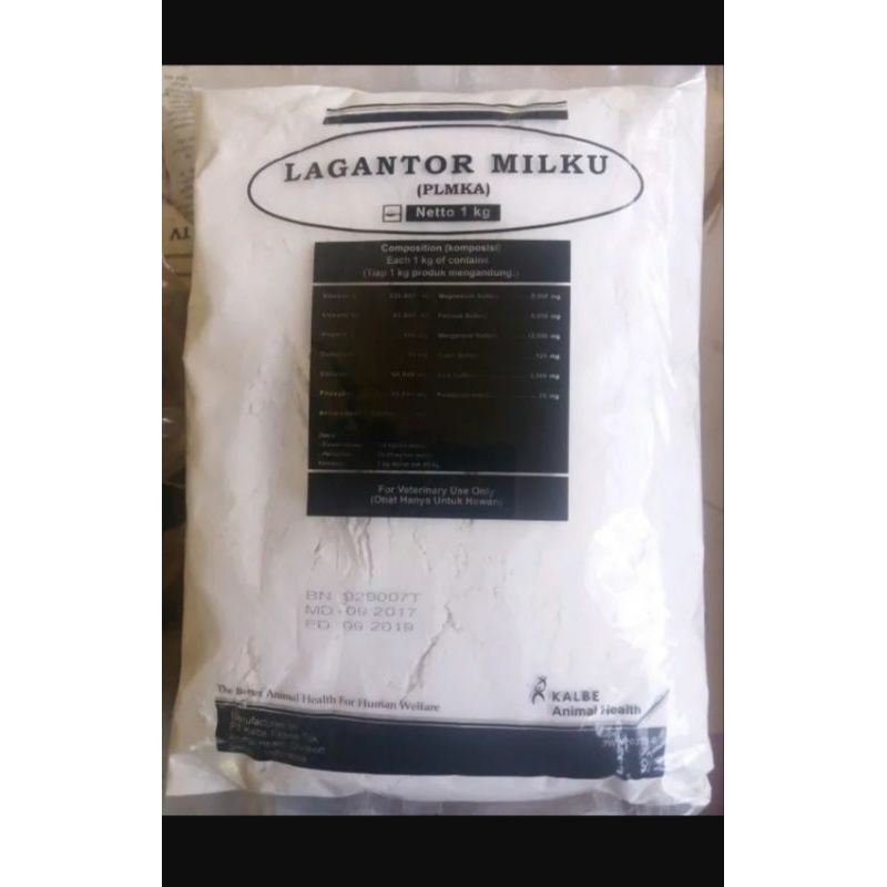 Lagantor Milku Premix Perah Sapi Kambing Perah Meningkatkan Produksi Susu dan Pertumbuhan 1kg