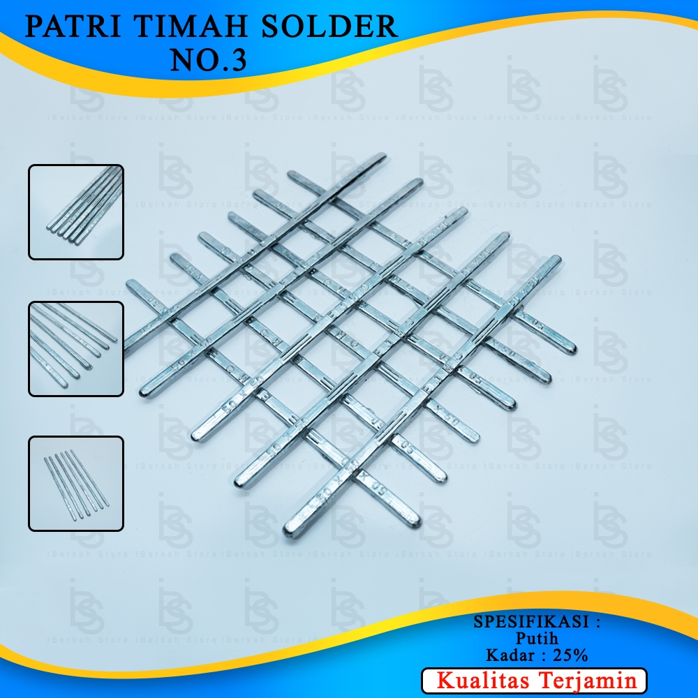 Stick Timah Patri Solder Putih Per Kg No.3 / Timah batangan 1kg alat patri timah las solder No.3