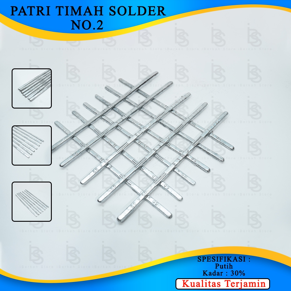 Stick Timah Patri Solder Putih Per Kg No.2 / Timah batangan 1kg alat patri timah las solder No.2