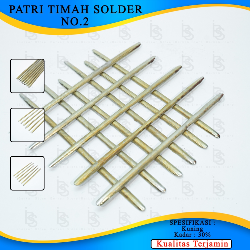 Stick Timah Patri Solder kuning Per Kg No.2 / Timah batangan 1kg alat patri timah las solder No.2