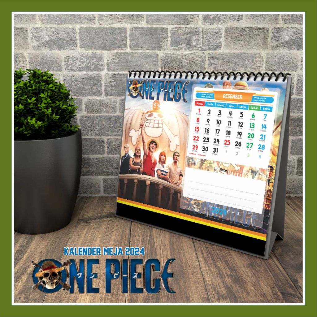 

Kalender Duduk 2024 One Piece Live Action Calendar Meja Hardcover Straw Hat Pirates