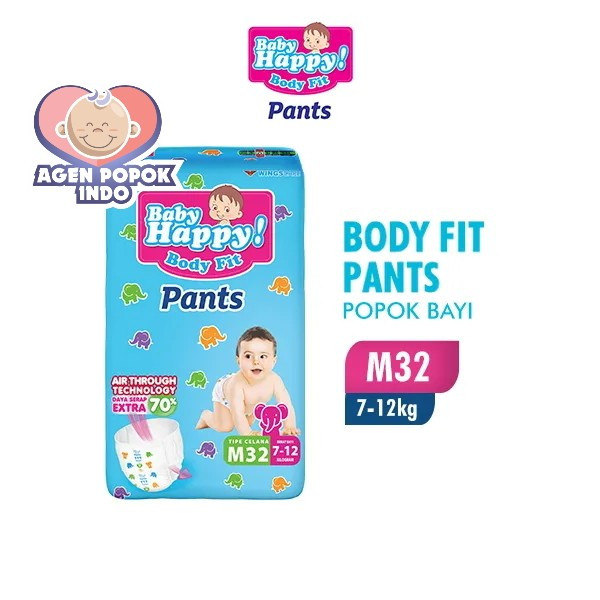 BABY HAPPY PANTS M32 M 32 | BABY HAPPY POPOK BAYI CELANA M 32 M32