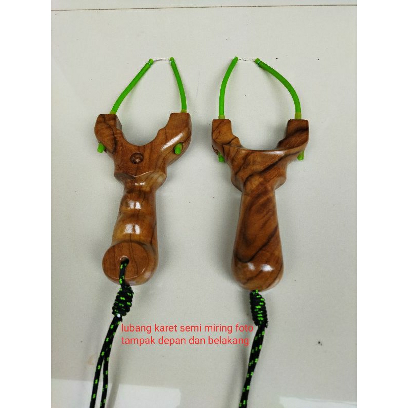 frame ketapel slingshot fishing OTT  kayu jati
