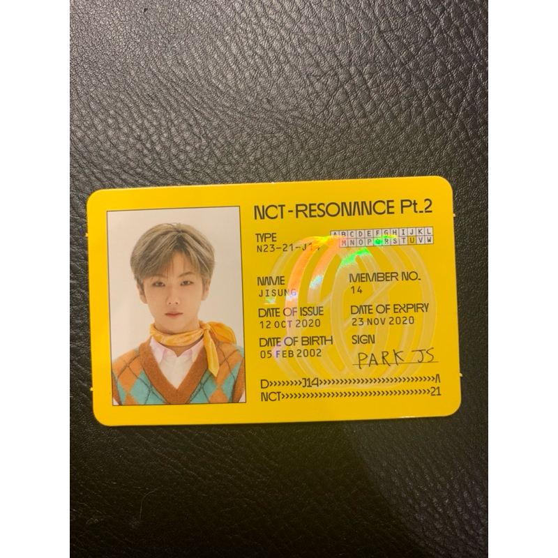 ID Card Jisung Resonance Pt 2
