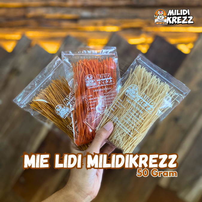 

Mie Lidi Milidi krezz 50 Gram Snack Cemilan Pedas