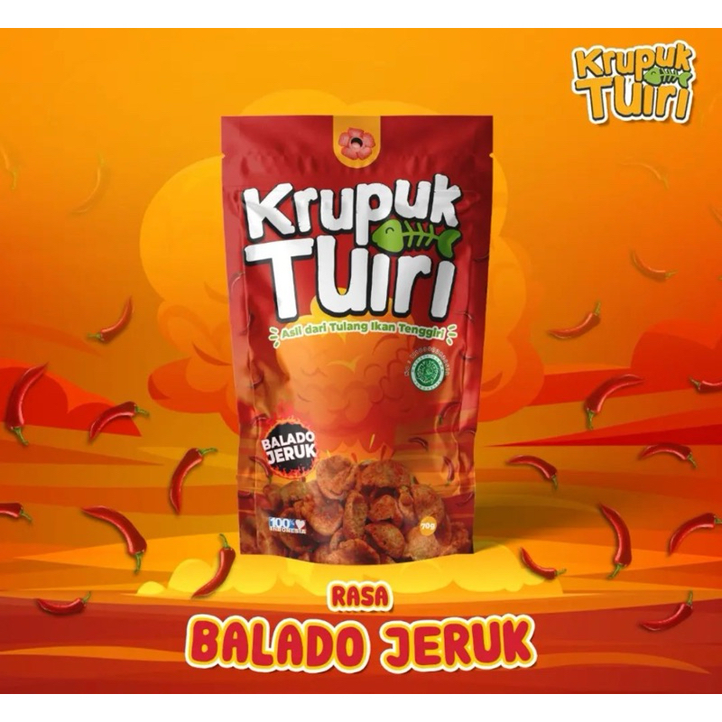 

D.Store - Krupuk Tuiri Rasa Balado Jeruk (70gr)