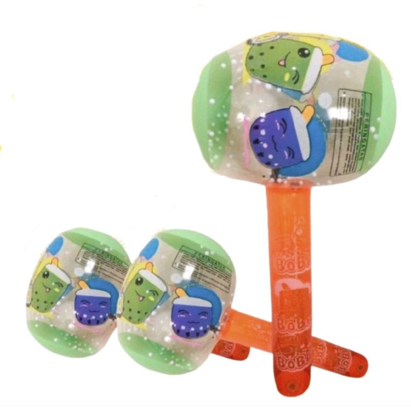 COD PROMO 906T MAINAN ANAK BALON PALU TIUPAN KARAKTER BOBA PVC