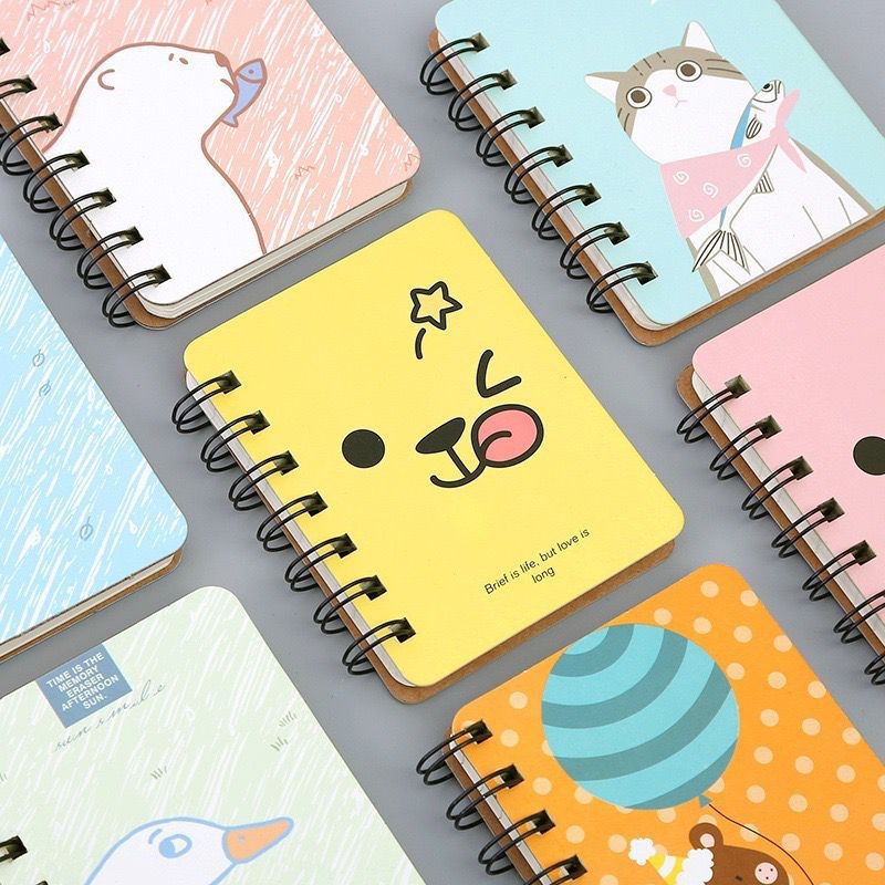 

Notebook Cute Character A7 Portable / Buku Catatan Bergaris Mini
