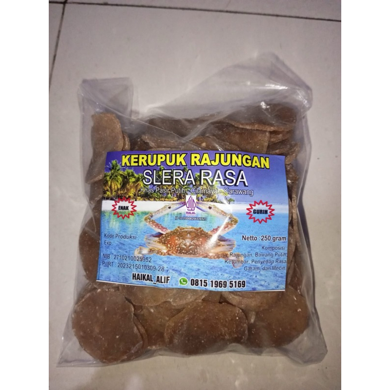 

KERUPUK KEPITING RAJUNGAN/KERUPUK RAJUNGAN GURIH/ENAK BERKUALITAS
