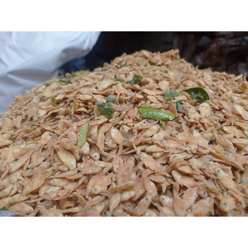 

wiw Baby fish Ikan pepetek crispy original & balado pedas 500 gram gurih & renyah daun jeruk