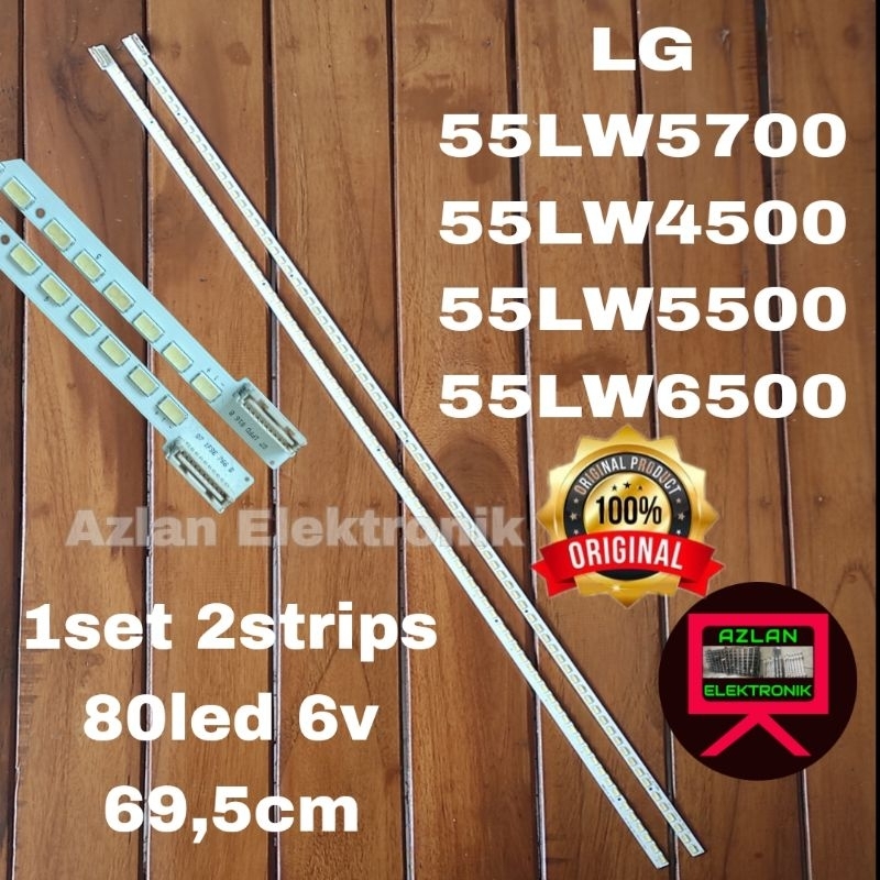 BACKLIGHT LED TV LG 55" 55LW5700 LW4500 BL LAMPU 55LW5500 6V 80LED
